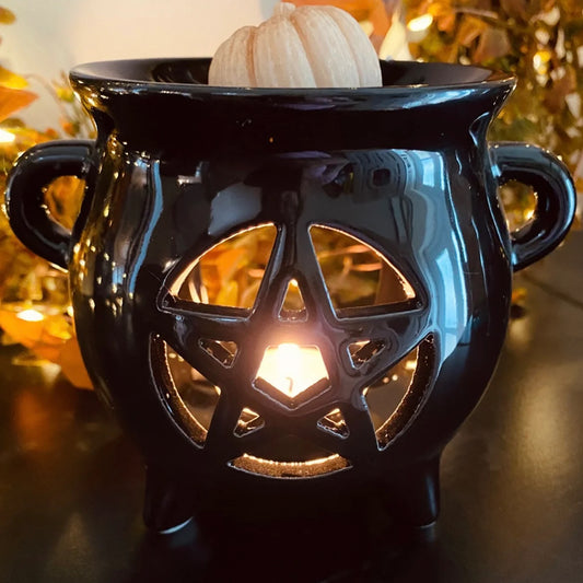 Pentagram Cauldron Oil Burner
