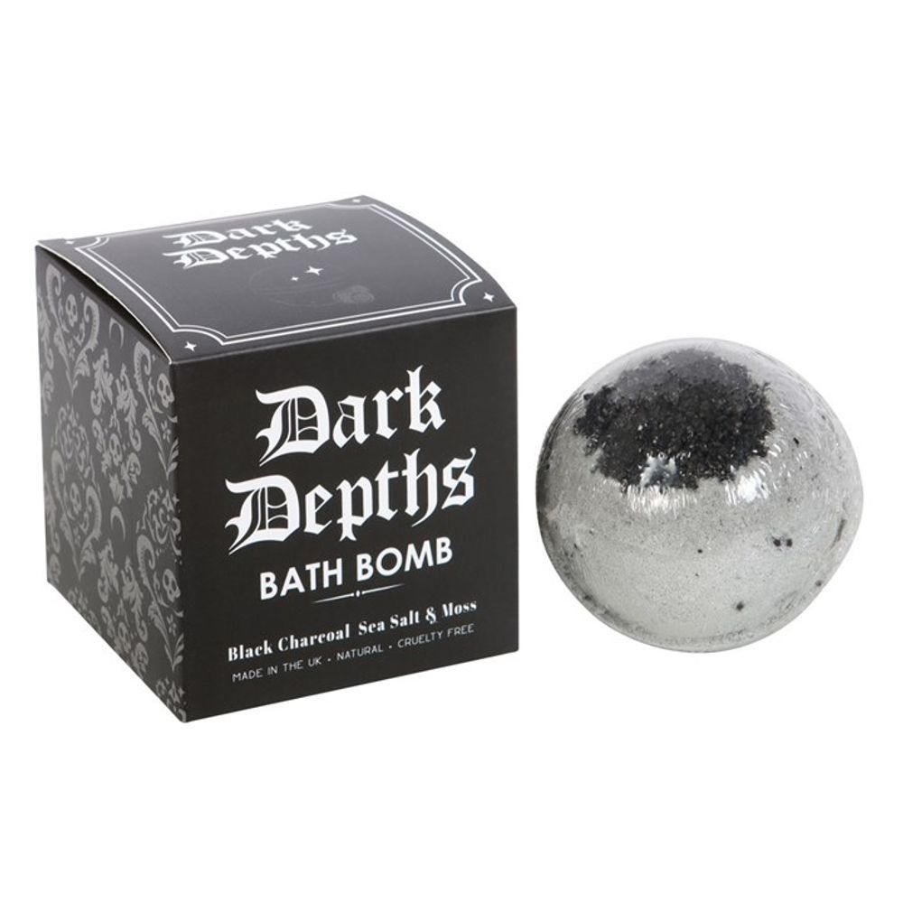 Dark Depths Black Charcoal Bath Bomb.