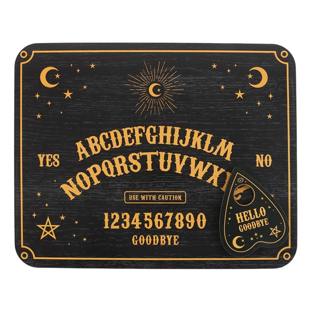 Black Talking Board with Planchette.