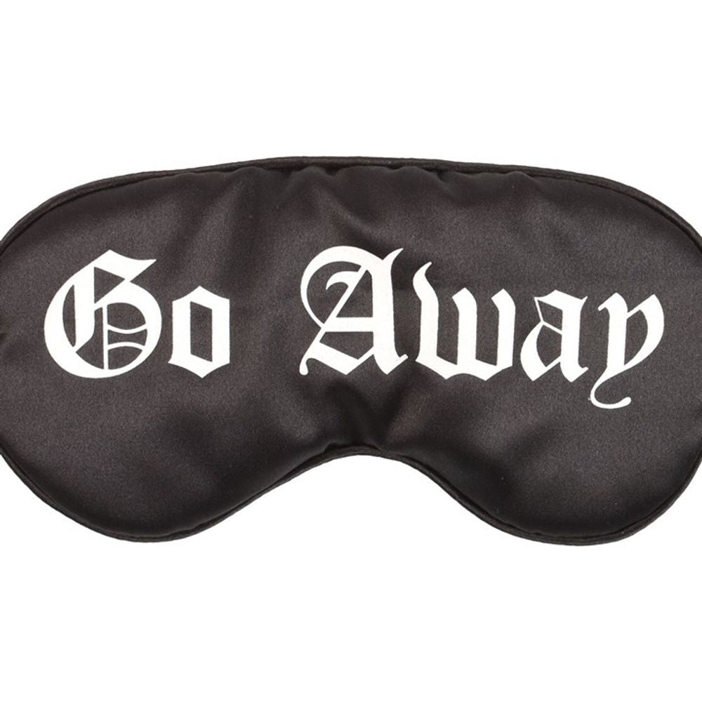 Go Away Gothic Satin Sleep Mask.