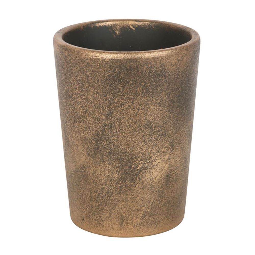 Triple Moon Bronze Terracotta Plant Pot by Lisa Parker.