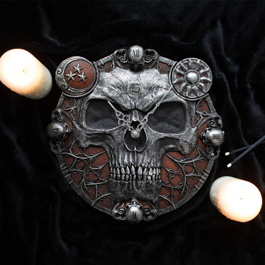 11.5in Hands of Death Resin Clock by Spiral Direct - Wicked Witcheries