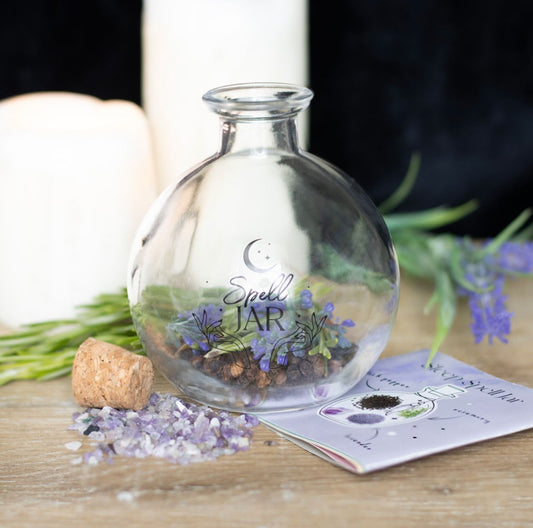 10cm Glass Spell Jar with Recipe Booklet - DIY - Wicked Witcheries