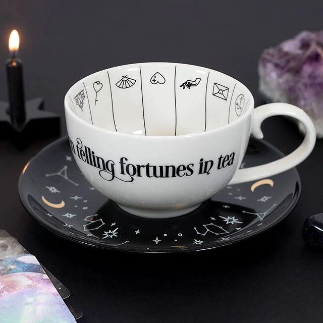 Fortune Telling Ceramic Teacup - Wicked Witcheries