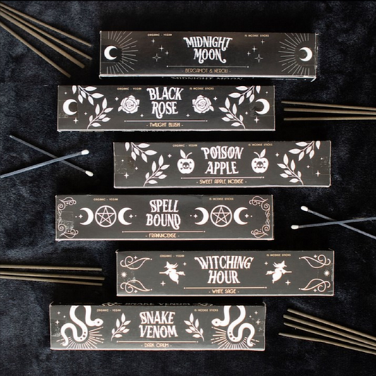 Set of 6 Midnight Ritual Incense Sticks - Wicked Witcheries