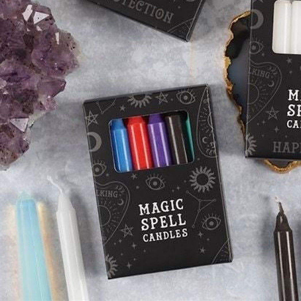 Set of 12 Mixed Spell Candles - Wicked Witcheries