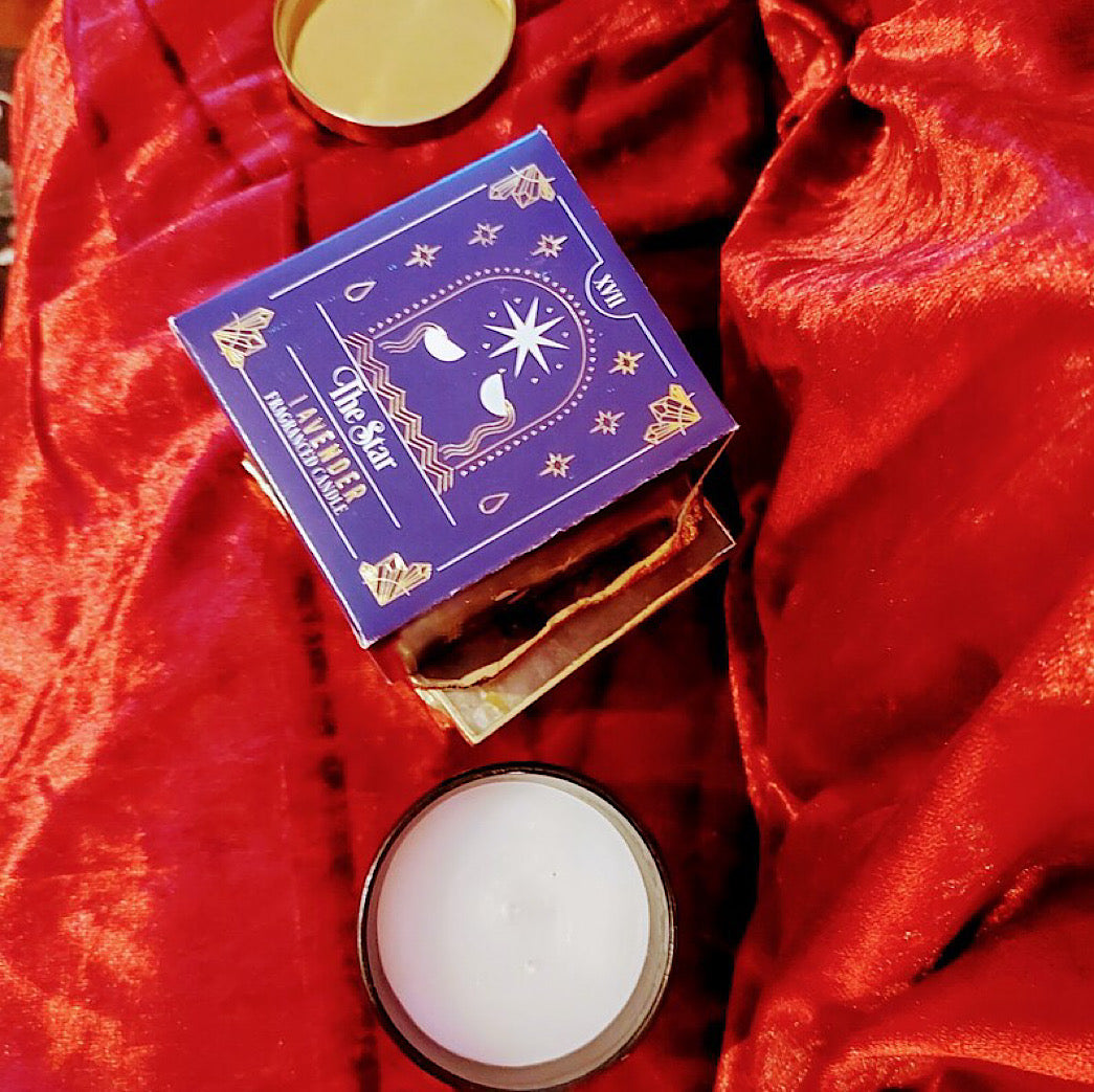 The Star Lavender Tarot Candle - Wicked Witcheries
