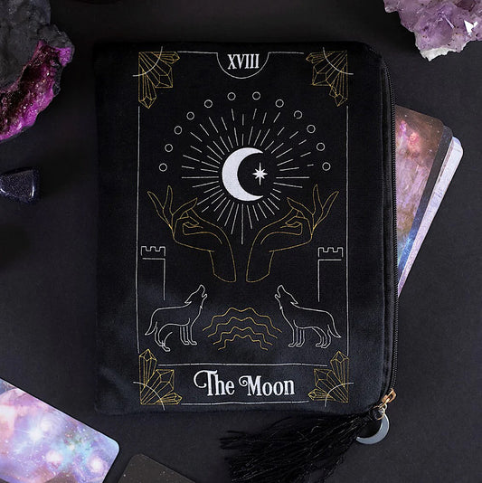 The Moon Tarot Card Zippered Bag - Wicked Witcheries