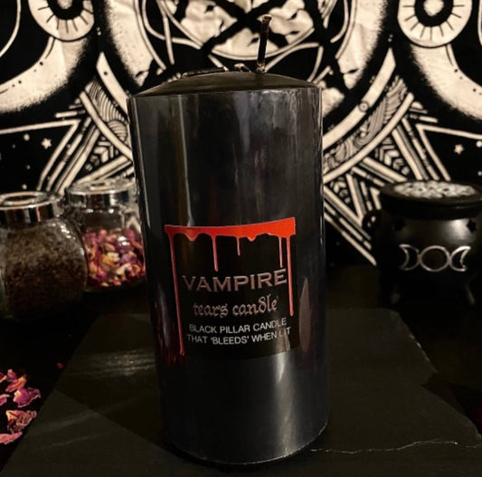 15cm Vampire Tears Pillar Candle - Wicked Witcheries