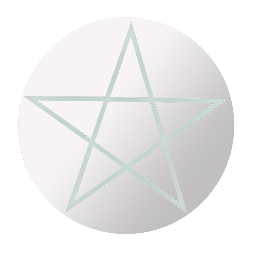 Round Pentagram Mirror - Wicked Witcheries
