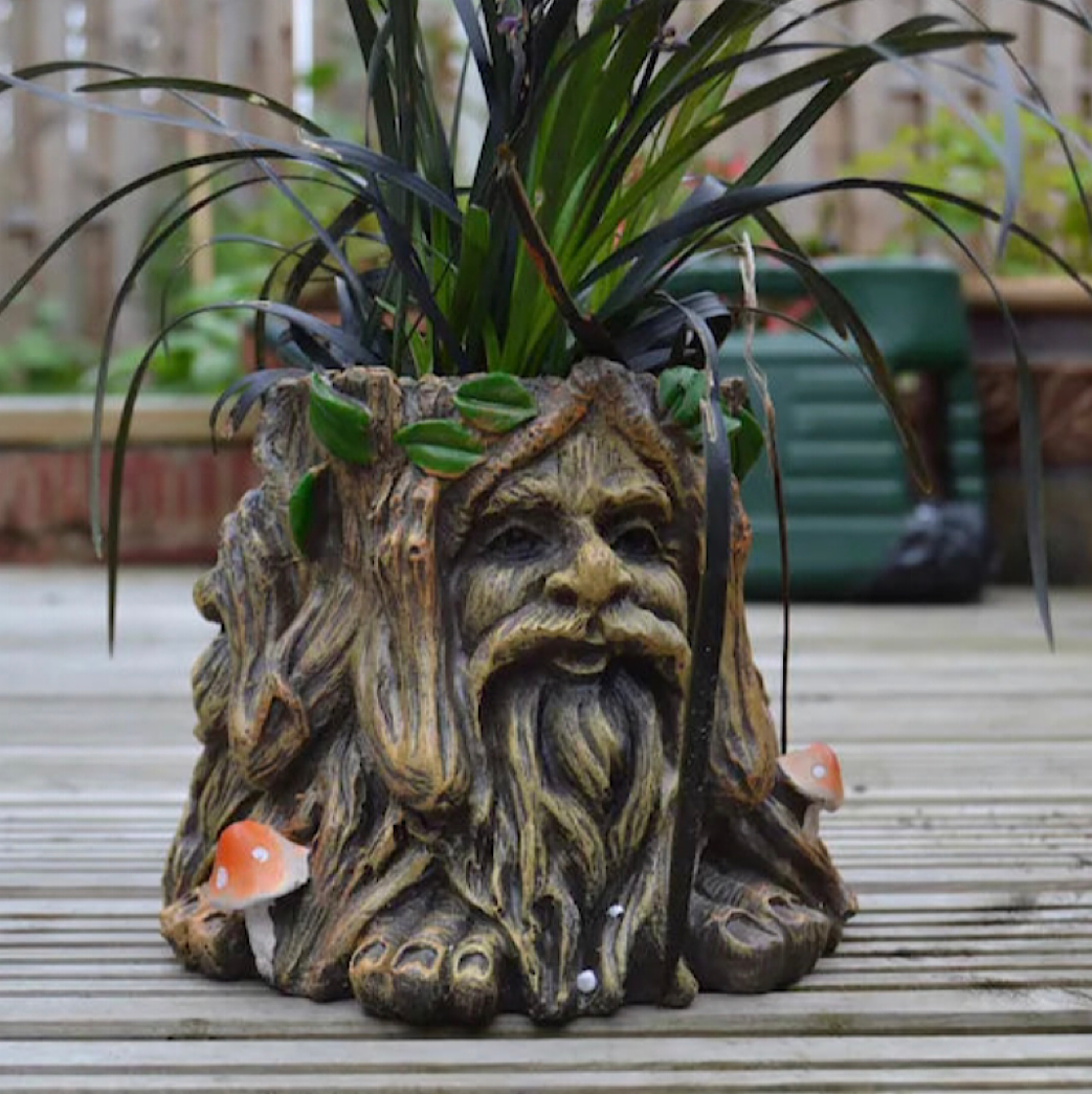 14cm Green Man Plant Pot - Wicked Witcheries