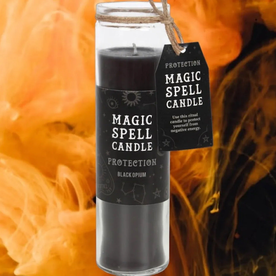 Opium 'Protection' Spell Tube Candle - Wicked Witcheries