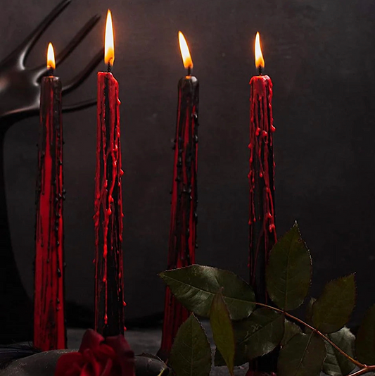 Set of 4 Vampire Tears Candles - Wicked Witcheries