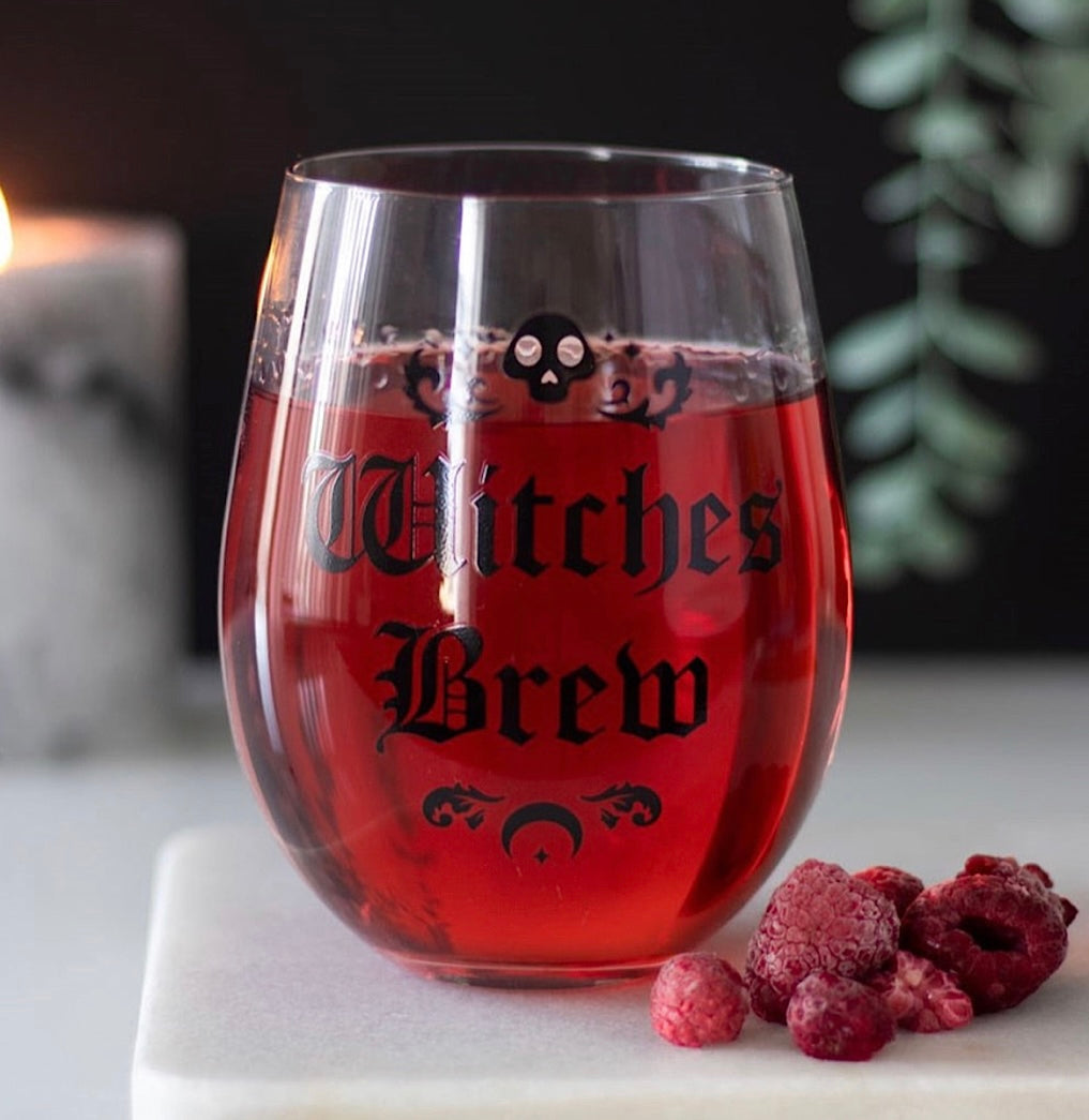 Witches Brew Stemless Wine Glass - Wicked Witcheries