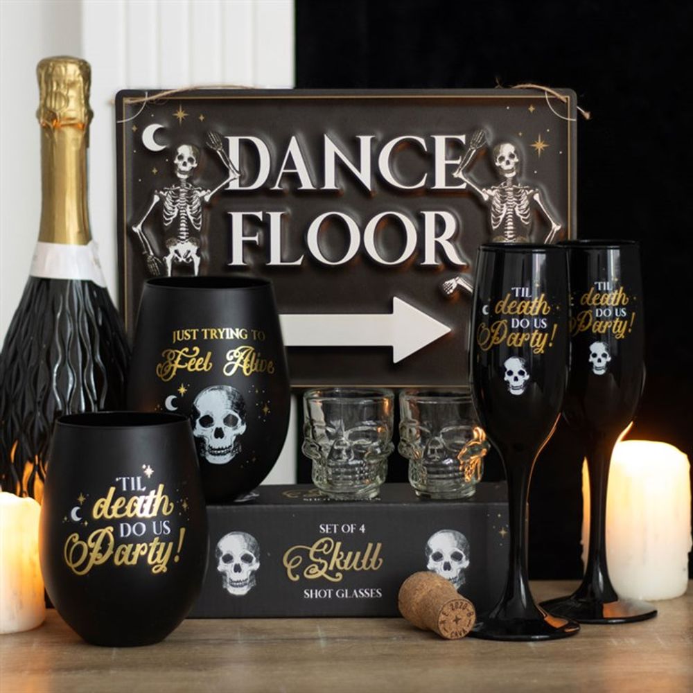 Til Death Do Us Party Champagne Flute Set - Wicked Witcheries