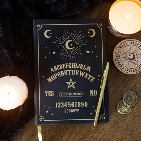 Black Talking Board A5 Notebook - Wicked Witcheries