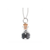 Protection Black Obsidian Crystal Chip Potion Bottle Necklace - Wicked Witcheries