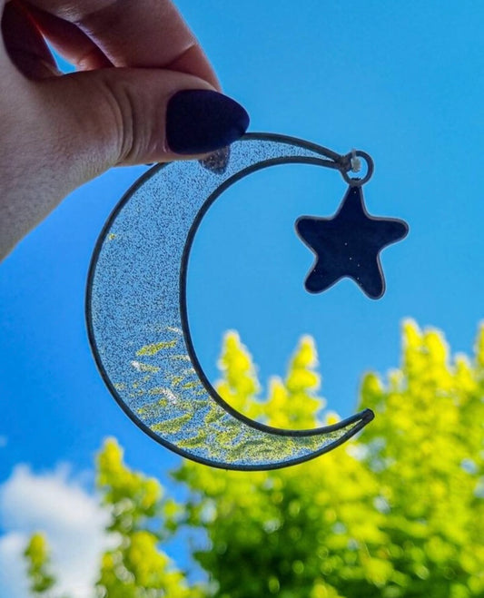 Mystical Crescent Moon Suncatcher.