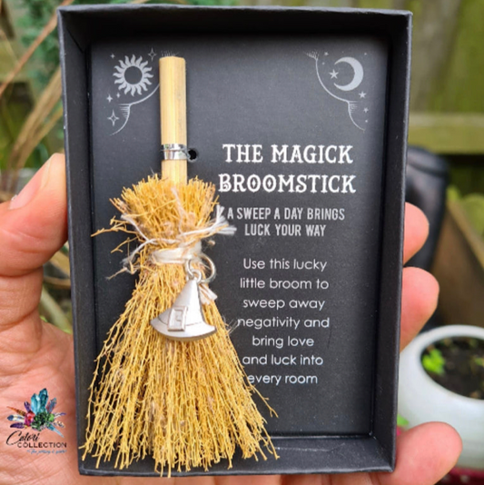 Witch Hat Mini Magick Broomstick.