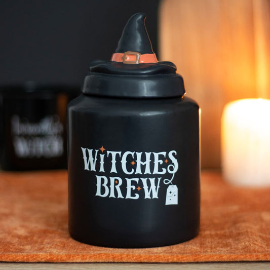 Witches Brew Ceramic Tea Canister.