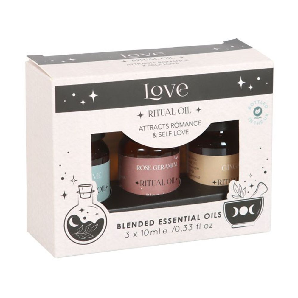 Set of 3 Love Ritual Blended Essential Oils.