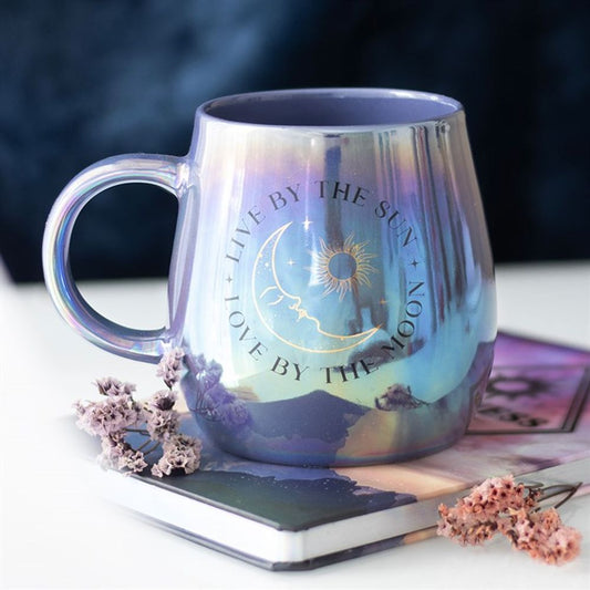 Live by the Sun Love by the Moon Iridescent Mug.