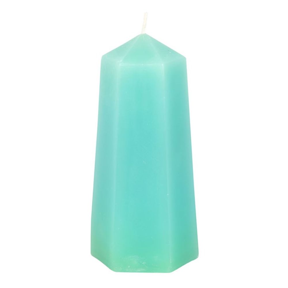 Luck Crystal Candle with Rough Green Aventurine.
