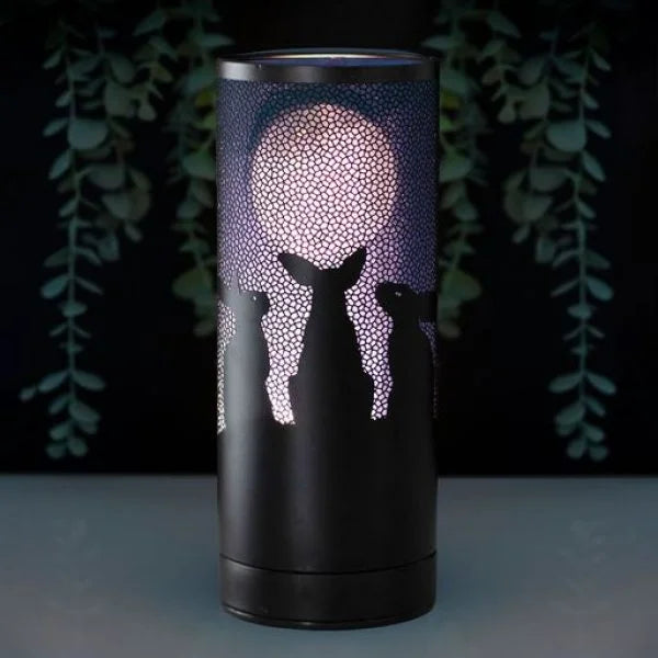 Moon Gazing Hares Aroma Lamp by Lisa Parker - Wicked Witcheries