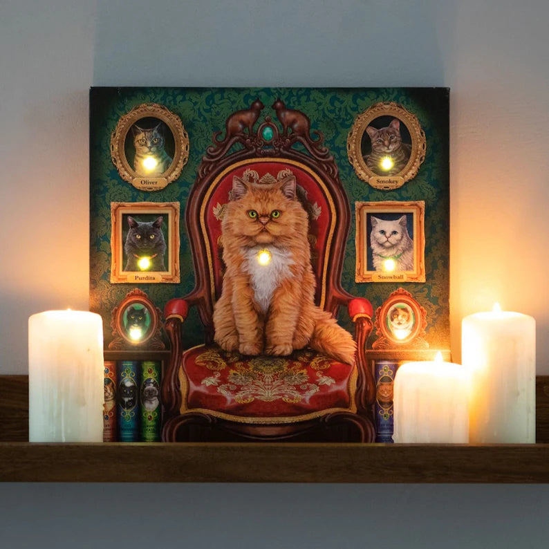 Mad About Cats Light Up Canvas By Lisa Parker - Wicked Witcheries