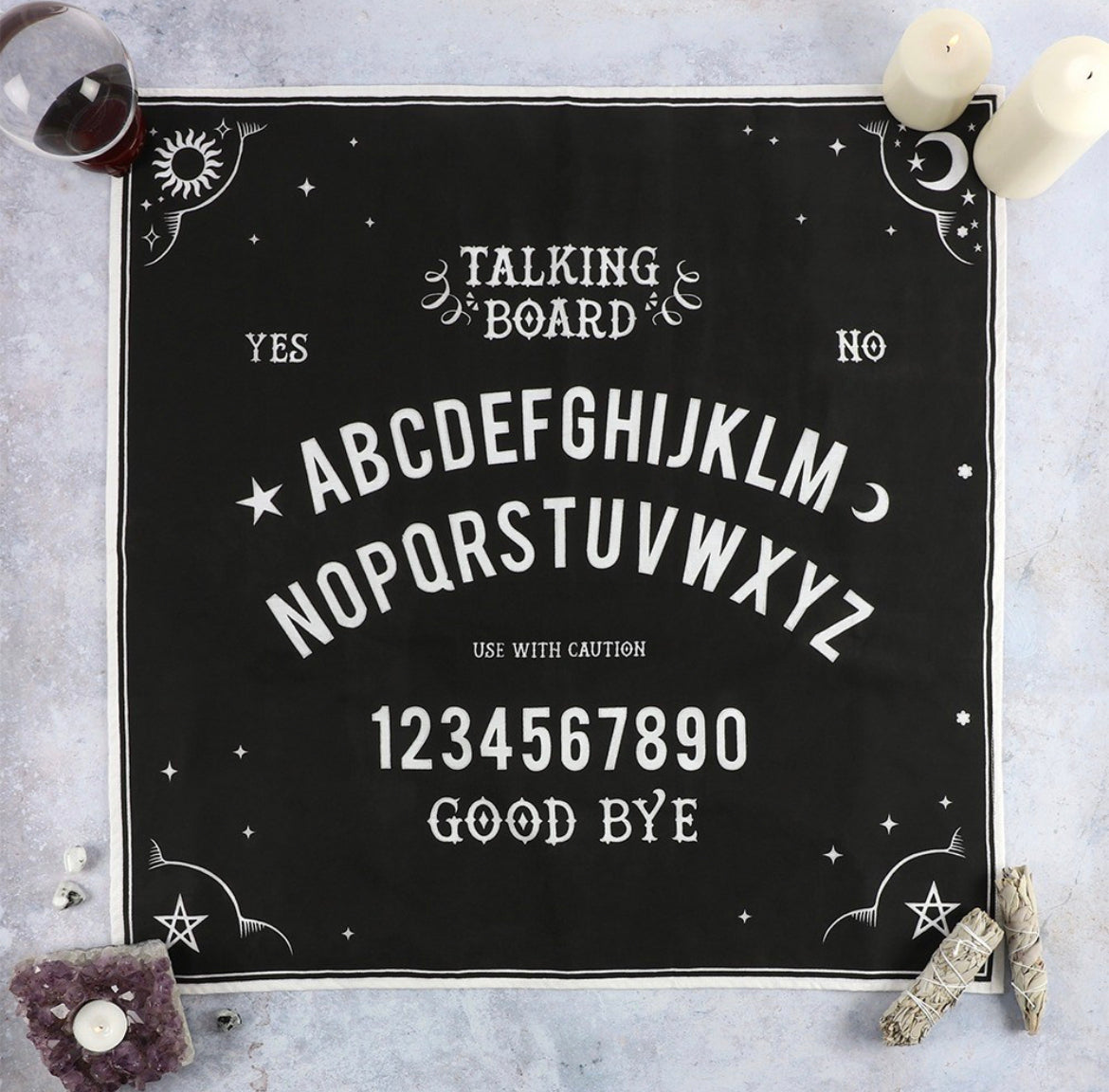 70x70cm Talking Board Altar Cloth - Wicked Witcheries