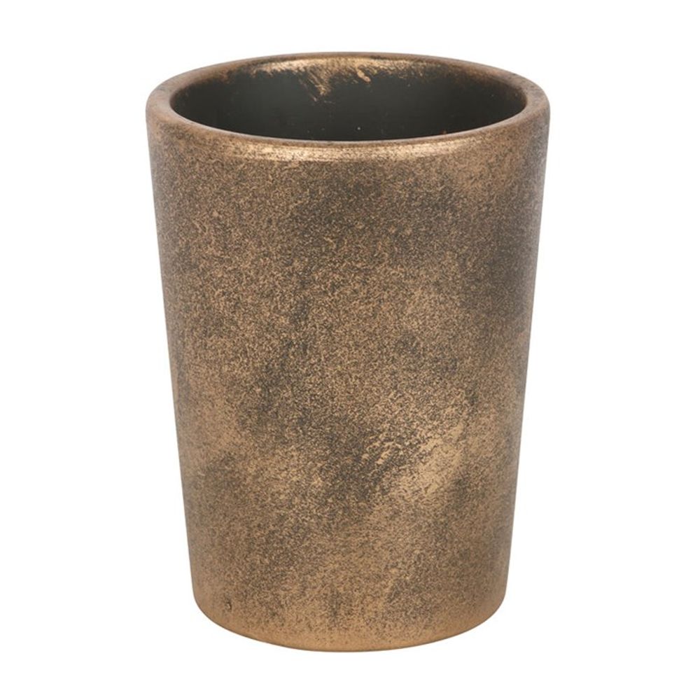 Triple Moon Bronze Terracotta Plant Pot by Lisa Parker - Wicked Witcheries