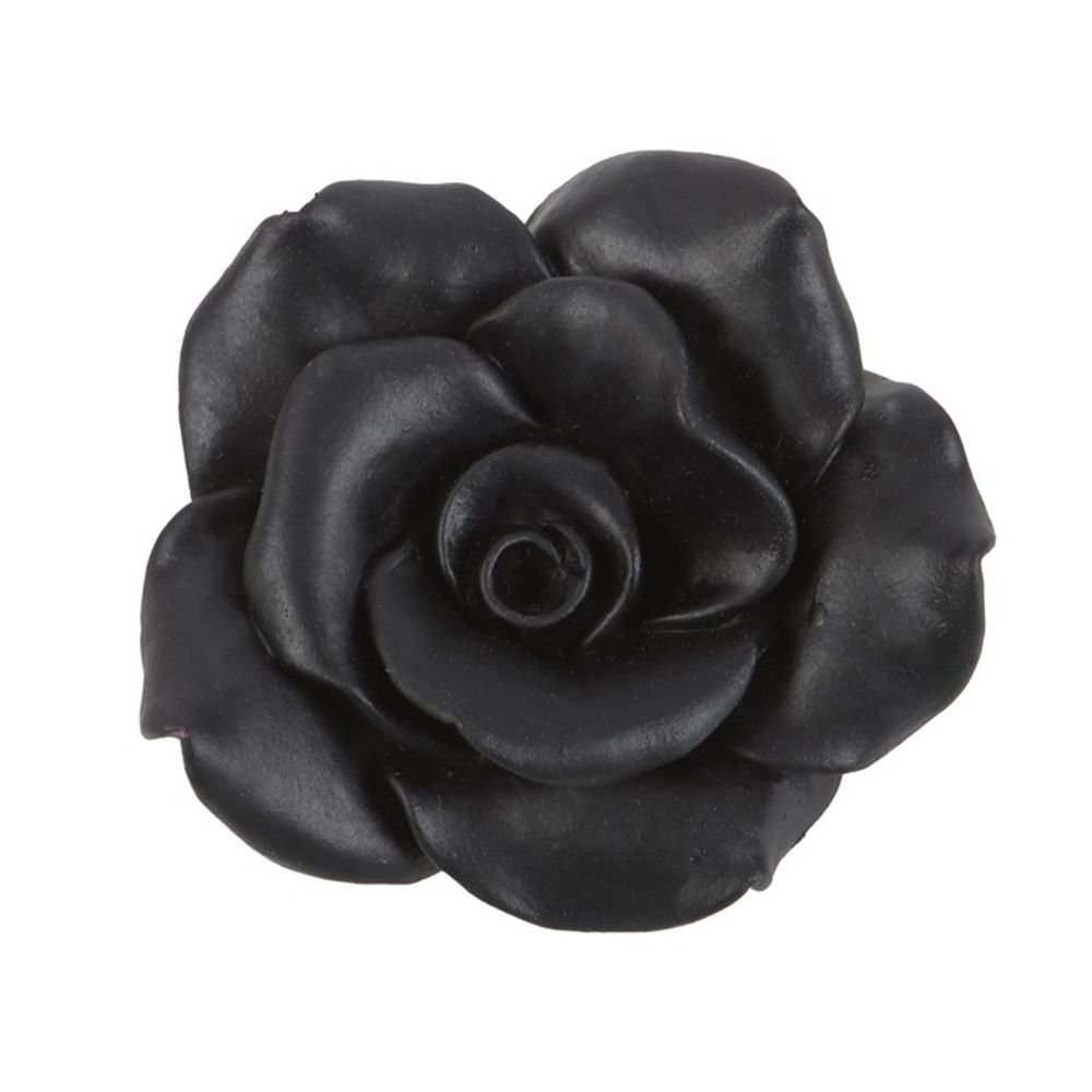 Black Rose Resin Incense Stick Holder - Wicked Witcheries