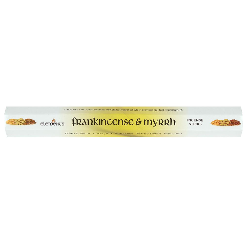 Set of 6 Packets of Elements Frankincense and Myrrh Incense Sticks - Wicked Witcheries