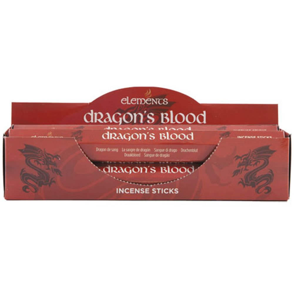 Set of 6 Packets of Elements Dragon's Blood Incense Sticks - Wicked Witcheries