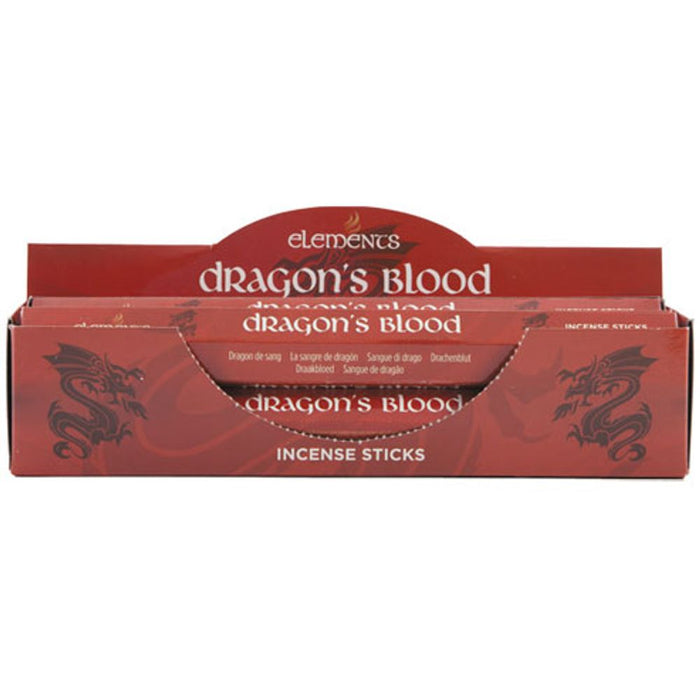 Set of 6 Packets of Elements Dragon's Blood Incense Sticks - Wicked Witcheries
