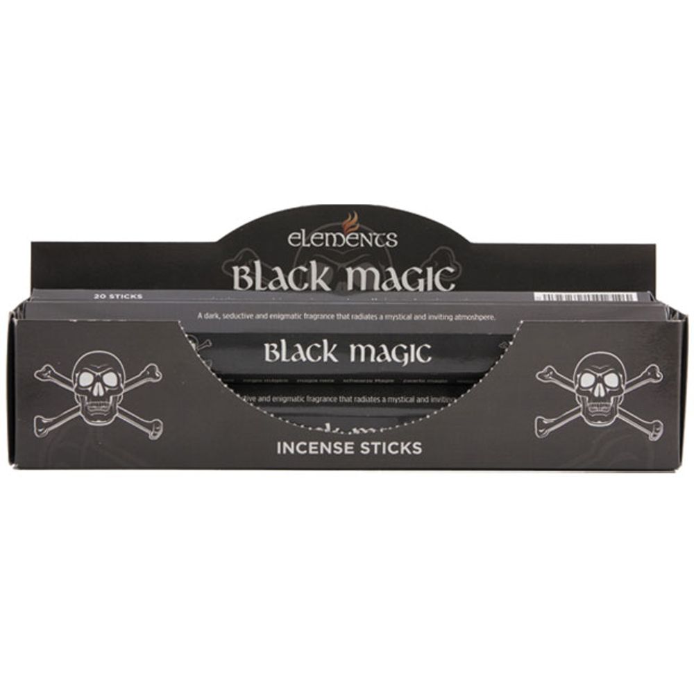 Set of 6 Packets of Elements Black Magic Incense Sticks - Wicked Witcheries