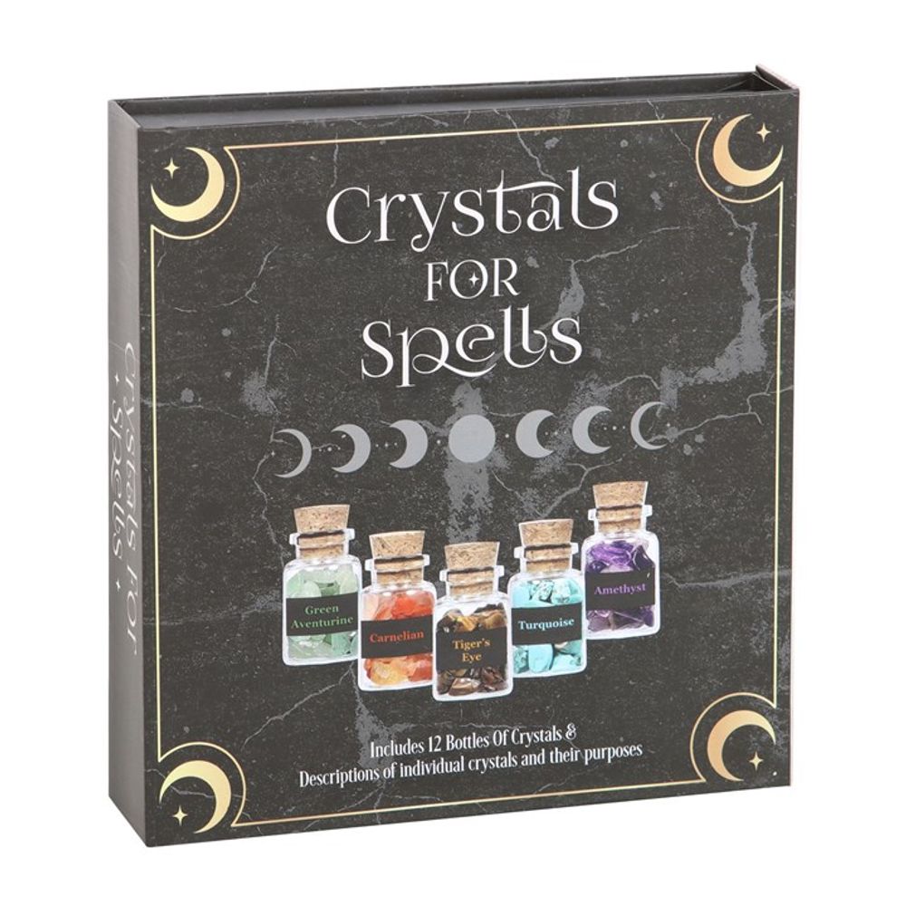 Crystals for Spells Crystal Chip Bottle Gift Set - Wicked Witcheries