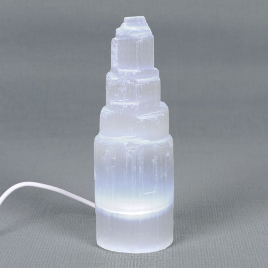 LED Selenite Mountain Lamp - Wicked Witcheries