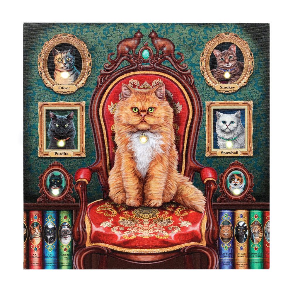Mad About Cats Light Up Canvas By Lisa Parker - Wicked Witcheries
