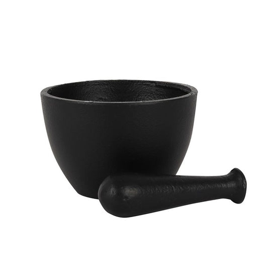 Cast Iron Mortar and Pestle - Wicked Witcheries