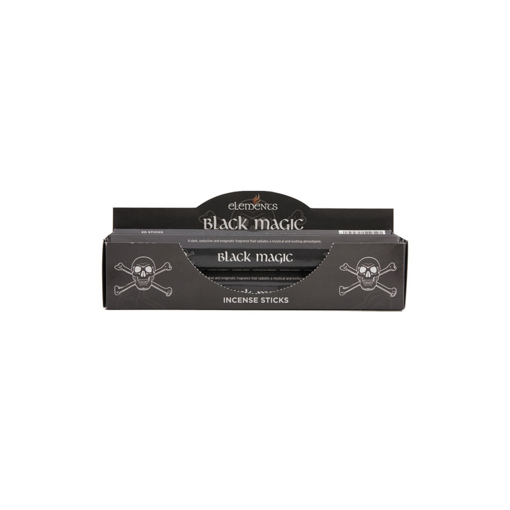 Set of 6 Packets of Elements Black Magic Incense Sticks - Wicked Witcheries