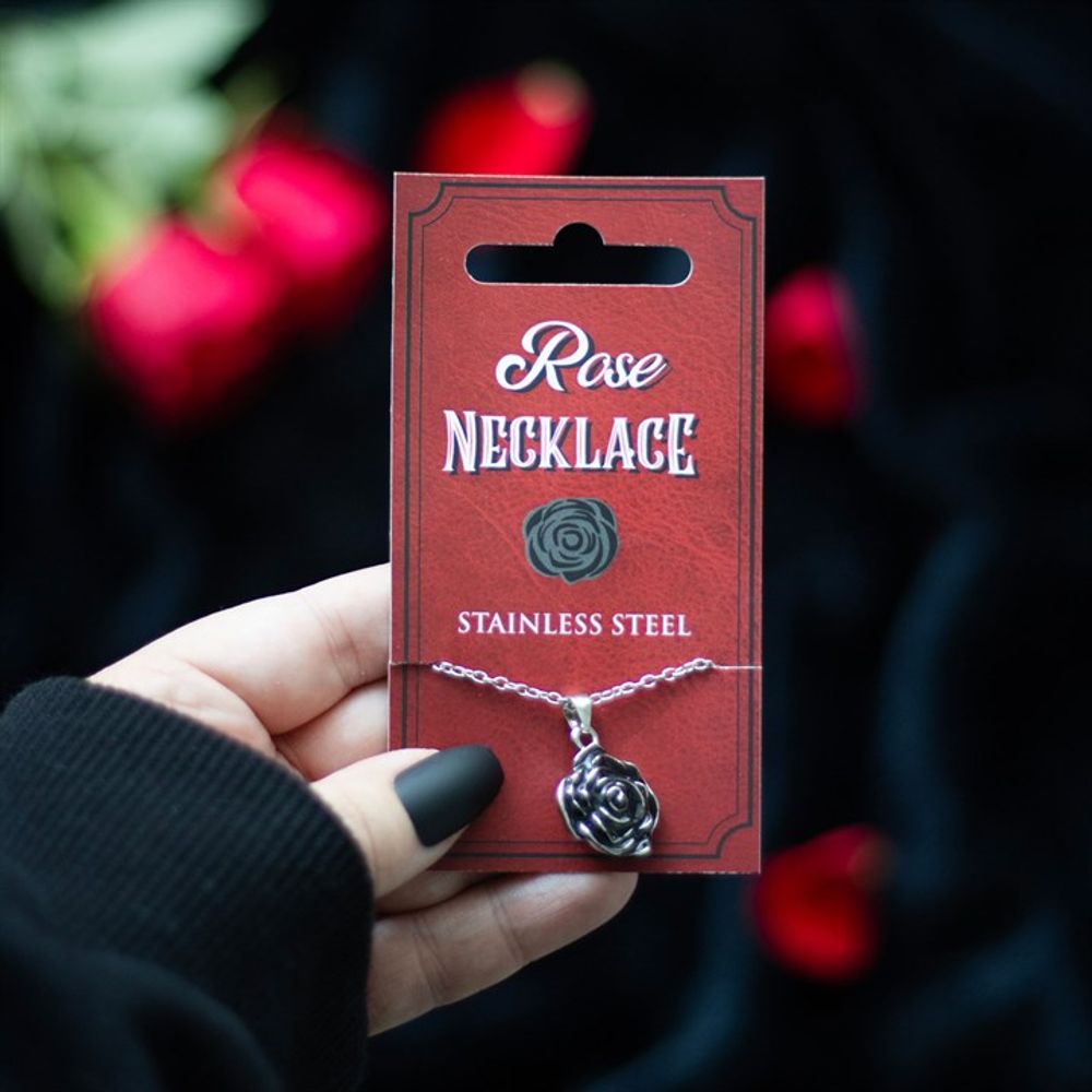 Rose Pendant Necklace - Wicked Witcheries