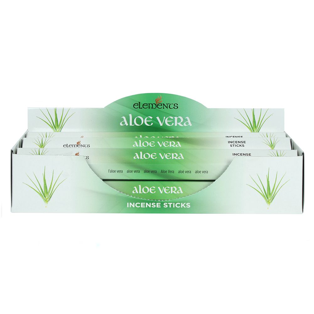 Set of 6 Packets of Elements Aloe Vera Incense Sticks - Wicked Witcheries