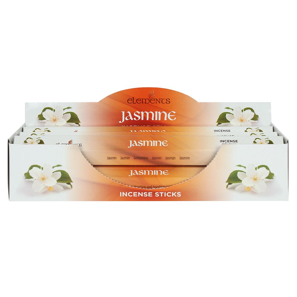 Set of 6 Packets of Elements Jasmine Incense Sticks - Wicked Witcheries