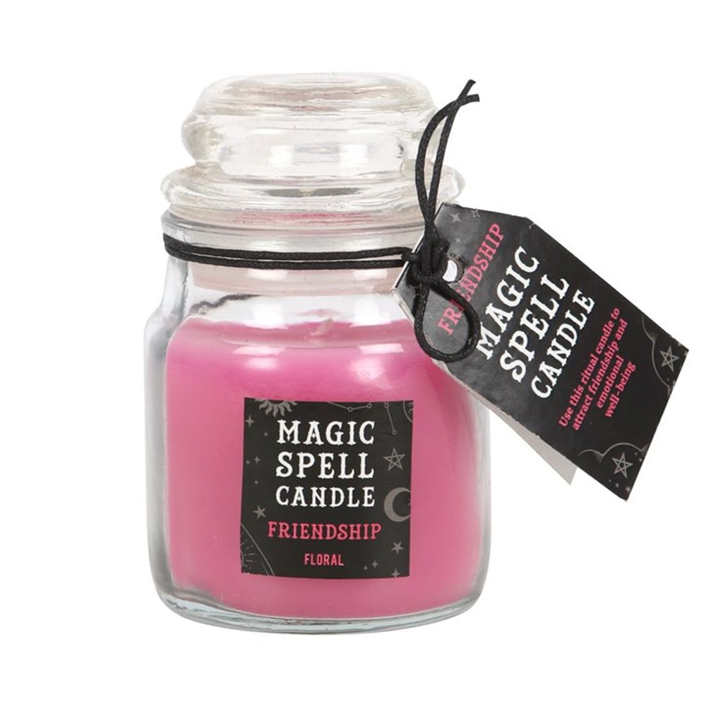 Floral 'Friendship' Spell Candle Jar - Wicked Witcheries
