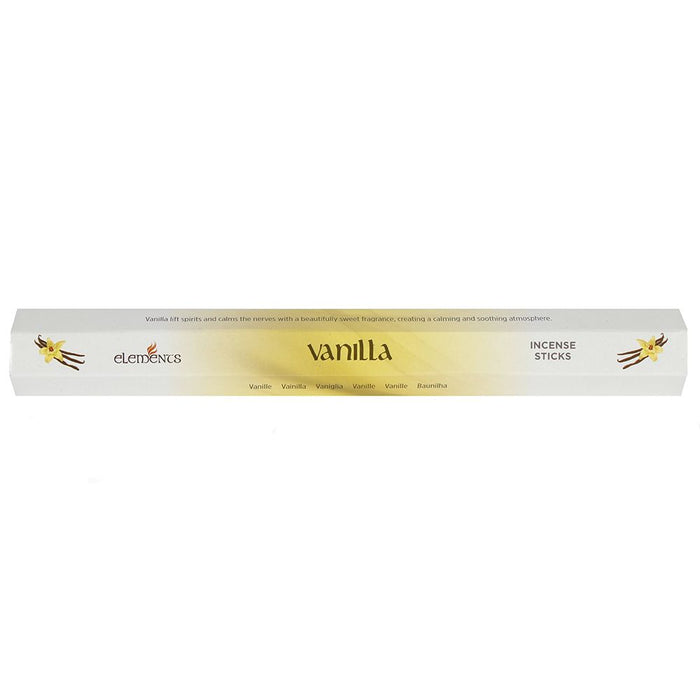 Set of 6 Packets of Elements Vanilla Incense Sticks - Wicked Witcheries