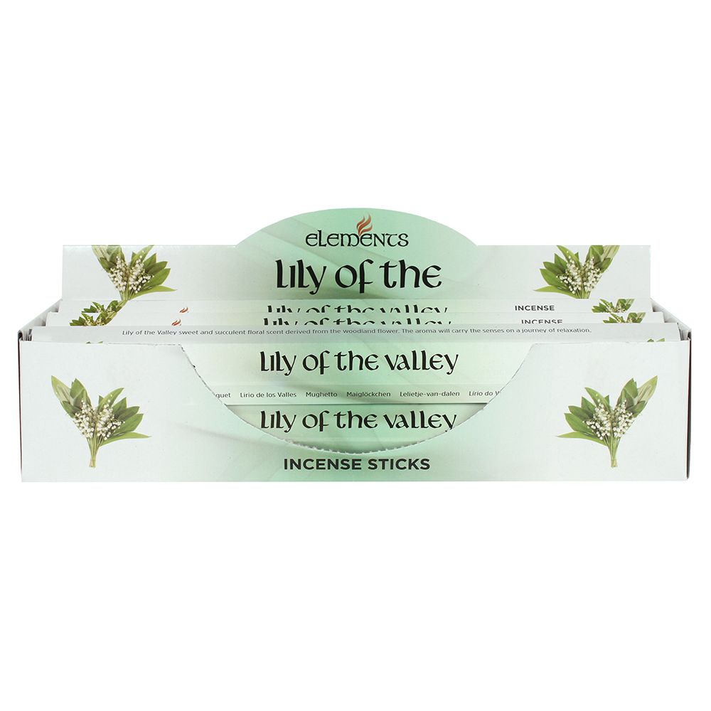 Set of 6 Packets of Elements Lily of the Valley Incense Sticks - Wicked Witcheries