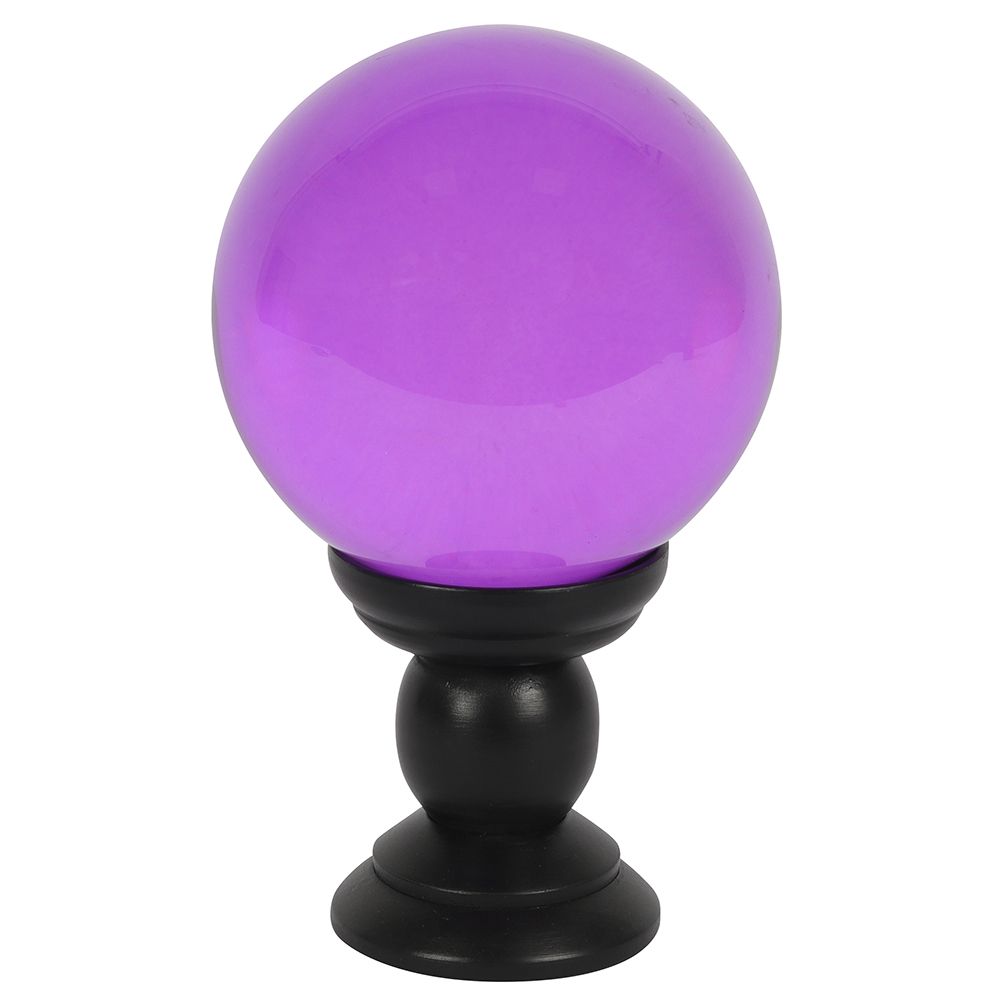 Large Purple Crystal Ball on Stand - Wicked Witcheries
