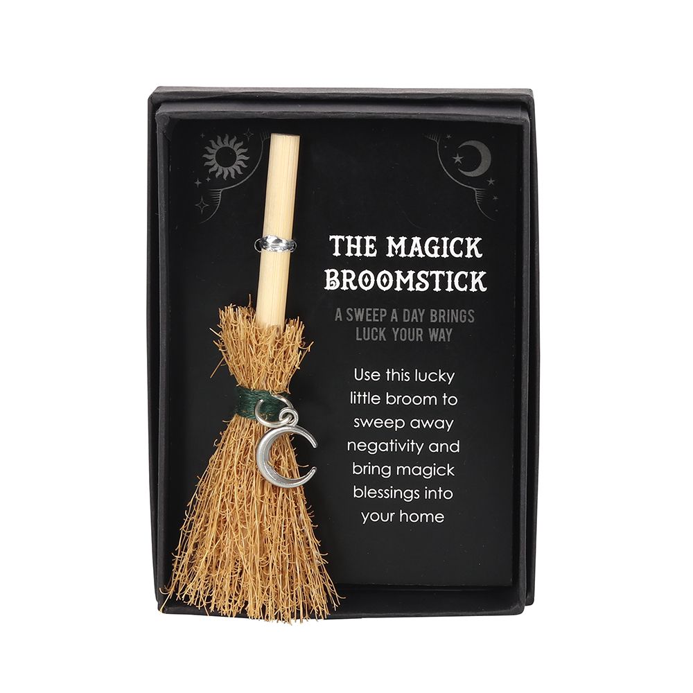 Crescent Moon Mini Magick Broomstick.