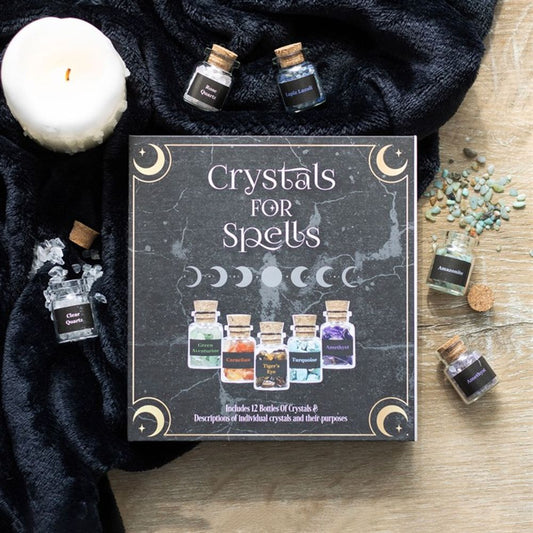Crystals for Spells Crystal Chip Bottle Gift Set.